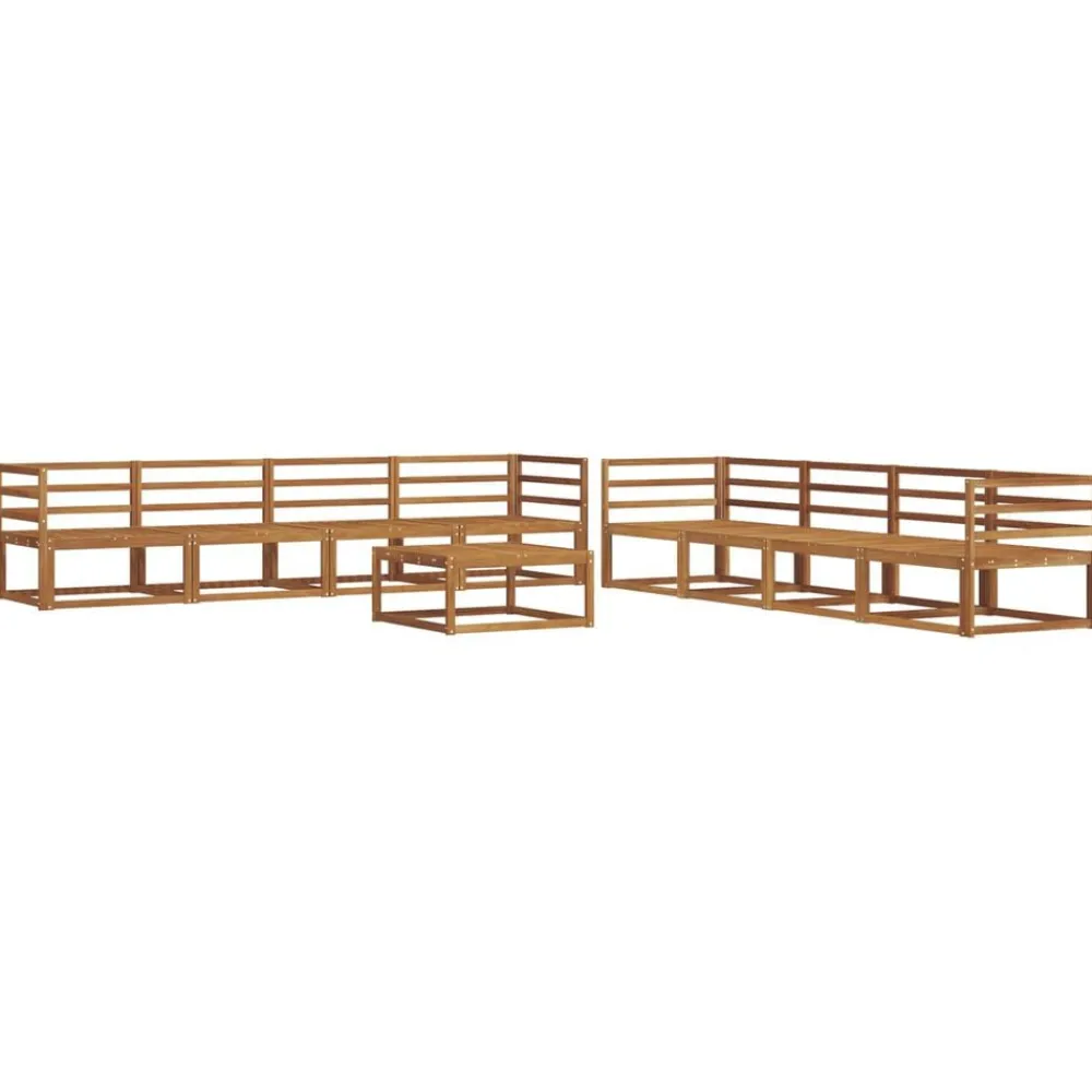 vidaXL Ensemble de canapés d'extérieur 9 pcs