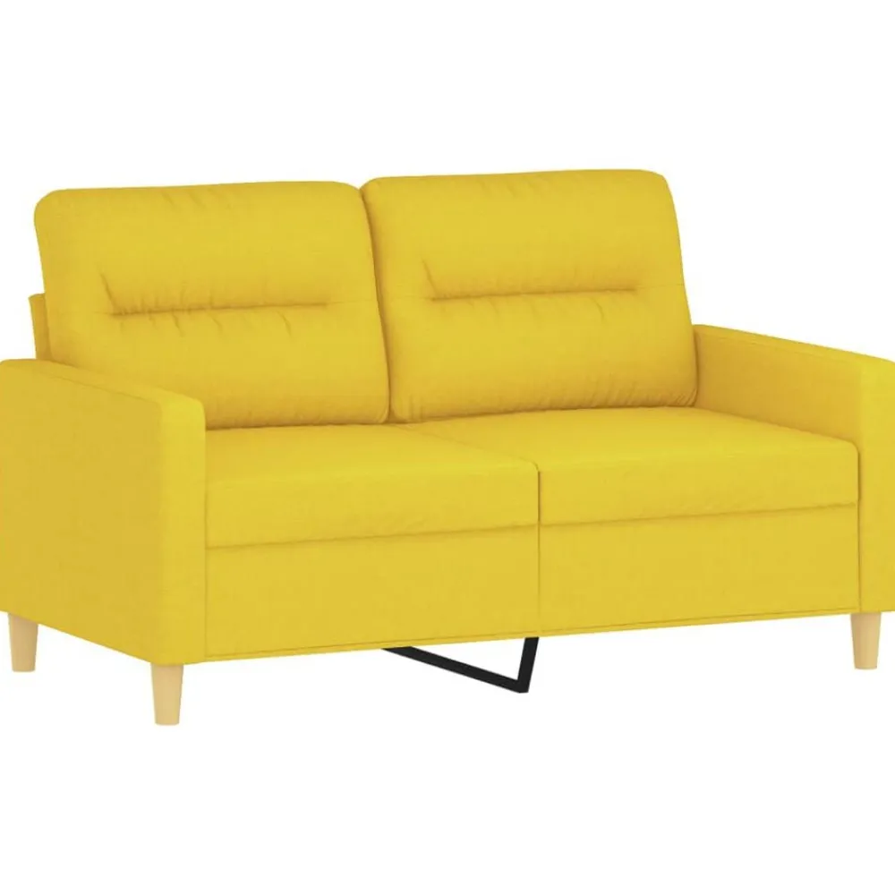 vidaXL Ensemble de canapés 2 pcs avec coussins tissu