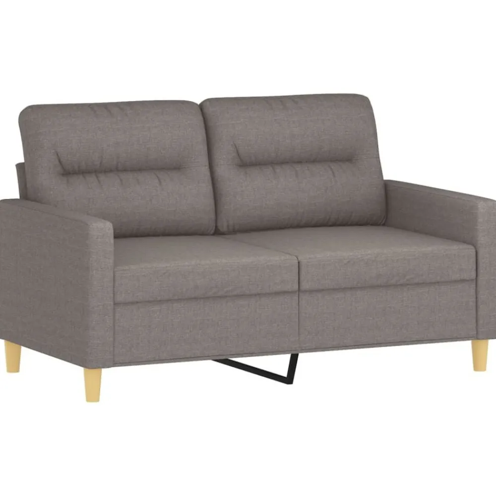vidaXL Ensemble de canapés 3 pcs avec coussins Tissu