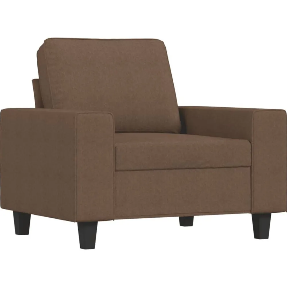 Canapés-vidaXL Ensemble de canapés 4 pcs tissu Marron