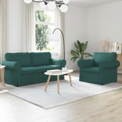 vidaXL Ensemble de Canapés 2 pcs 175 x 82 x 80 cm tissu