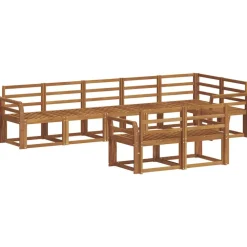 Ensembles De Meubles-vidaXL Ensemble de canapés d'extérieur 8 pcs Naturel