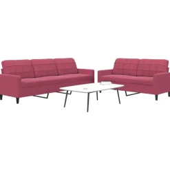 vidaXL Ensemble de canapés 2 pcs avec coussins Velours
