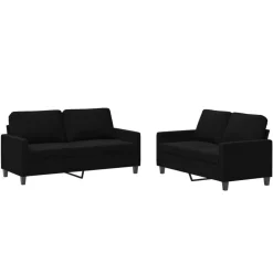 vidaXL Ensemble de canapés 2 pcs avec coussins Velours