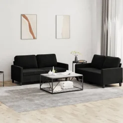 vidaXL Ensemble de canapés 2 pcs avec coussins Velours