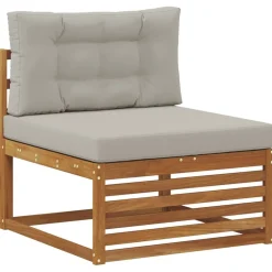 Ensembles De Meubles-vidaXL Ensemble de canapés d'extérieur 6 pcs Gris Naturel et Clair Naturel et gris clair