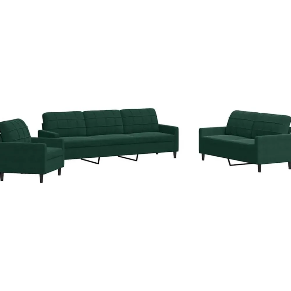 vidaXL Ensemble de canapés 4 pcs avec coussins Velours