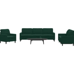 vidaXL Ensemble de canapés 4 pcs avec coussins Velours