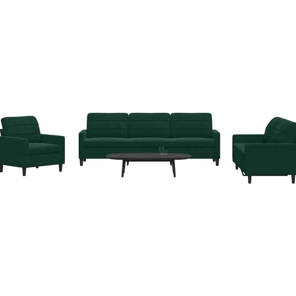 vidaXL Ensemble de canapés 4 pcs avec coussins Velours