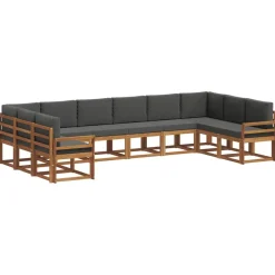 vidaXL Ensemble de canapés d'extérieur 10 pcs