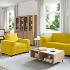 vidaXL Ensemble de canapés 3 pcs avec coussins Velours