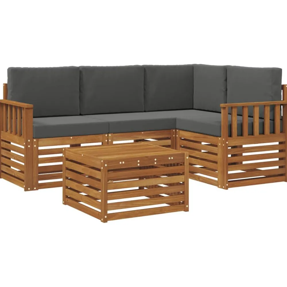 vidaXL Ensemble de canapés d'extérieur 5 pcs