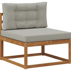 Ensembles De Meubles-vidaXL Ensemble de canapés d'extérieur 7 pcs Gris Naturel et Clair Naturel et gris clair