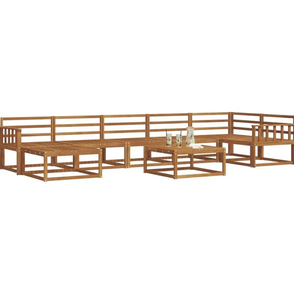 vidaXL Ensemble de canapés d'extérieur 8 pcs