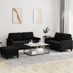 vidaXL Ensemble de canapés 3 pcs avec coussins Velours