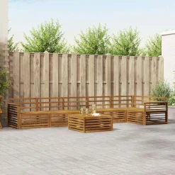 Ensembles De Meubles-vidaXL Ensemble de canapés d'extérieur 7 pcs Naturel