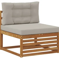 Ensembles De Meubles-vidaXL Ensemble de canapés d'extérieur 8 pcs Gris Naturel et Clair Naturel et gris clair