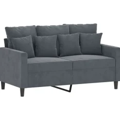 vidaXL Ensemble de canapés 3 pcs avec coussins Velours