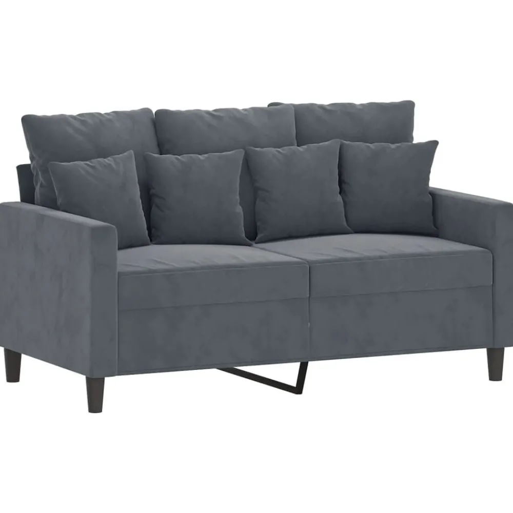 vidaXL Ensemble de canapés 3 pcs avec coussins Velours