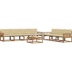 vidaXL Ensemble de canapés d'extérieur 8 pcs