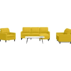 vidaXL Ensemble de canapés 4 pcs avec coussins Velours