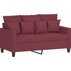 vidaXL Ensemble de canapés 2 pcs avec coussins Tissu
