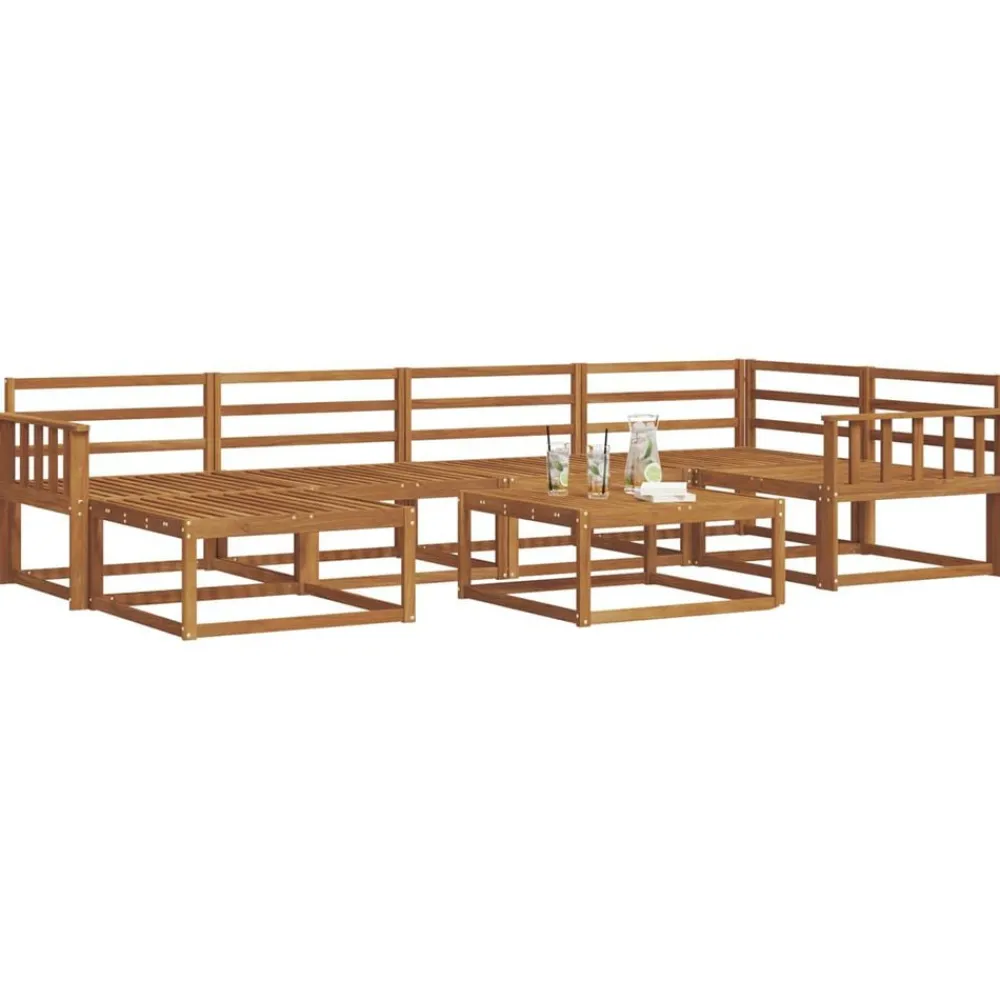 vidaXL Ensemble de canapés d'extérieur 7 pcs