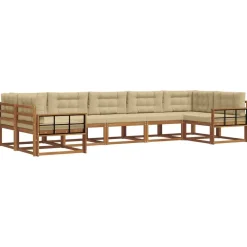 vidaXL Ensemble de canapés d'extérieur 7 pcs