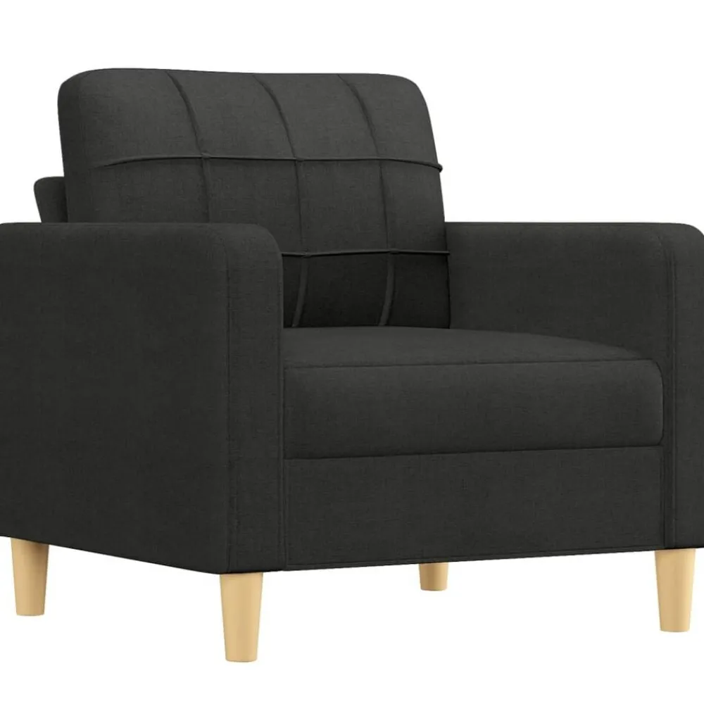 vidaXL Ensemble de canapés 3 pcs avec coussins Tissu
