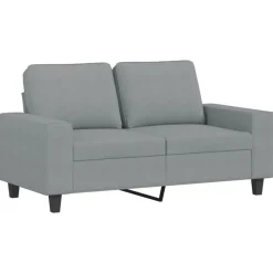 Canapés-vidaXL Ensemble de canapés 2 pcs tissu Gris clair