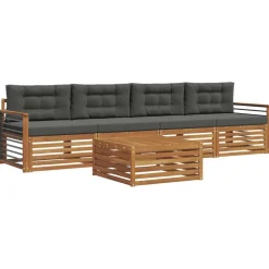 vidaXL Ensemble de canapés d'extérieur 5 pcs