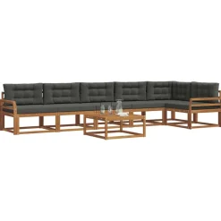 vidaXL Ensemble de canapés d'extérieur 7 pcs