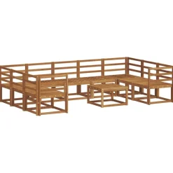 vidaXL Ensemble de canapés d'extérieur 10 pcs