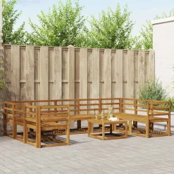 vidaXL Ensemble de canapés d'extérieur 10 pcs