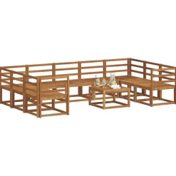 vidaXL Ensemble de canapés d'extérieur 10 pcs