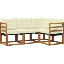 vidaXL Ensemble de canapés d'extérieur 4 pcs