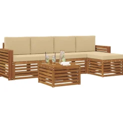 vidaXL Ensemble de canapés d'extérieur 6 pcs