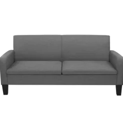 Canapés-vidaXL Ensemble de canapés 2 pcs Tissu Gris foncé