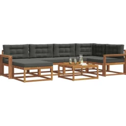 vidaXL Ensemble de canapés d'extérieur 7 pcs