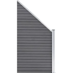 vidaXL Ensemble de clôture WPC 1 Carré + 1 Incliné 273x186 cm