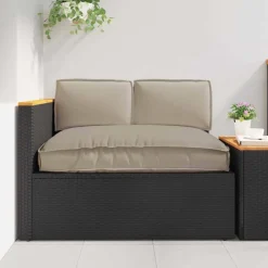 Décorations-vidaXL Ensemble de coussins 3 pcs Tissu Oxford Taupe