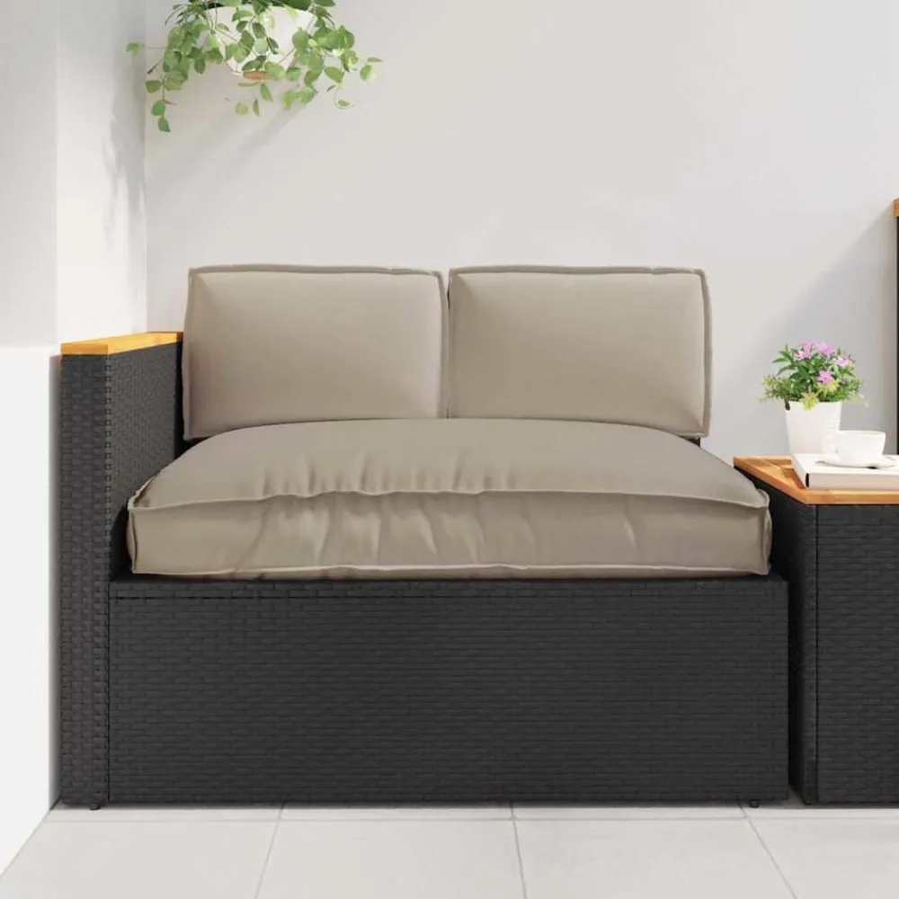 Décorations-vidaXL Ensemble de coussins 3 pcs Tissu Oxford Taupe