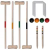 vidaXL Ensemble de croquet en bois pour 4 joueurs