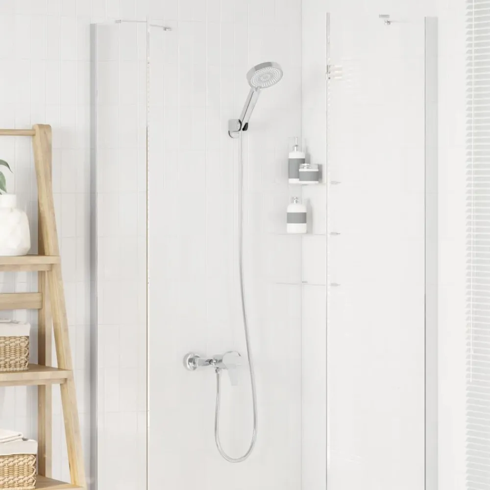 Plomberie-vidaXL Ensemble de Douche G 1 / 2 pouces Laiton Chrome