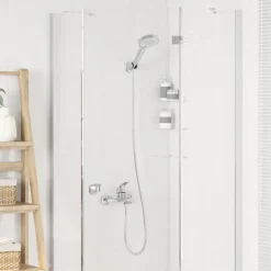 Plomberie-vidaXL Ensemble de Douche G 1 / 2 pouces Chrome