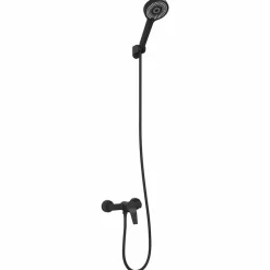 Plomberie-vidaXL Ensemble de Douche G 1 / 2 pouces Laiton Noir