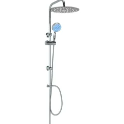 Plomberie-vidaXL Ensemble de douche à deux têtes avec douchette Acier inoxydable