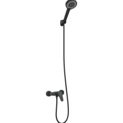 Plomberie-vidaXL Ensemble de Douche G 1 / 2 pouces Noir