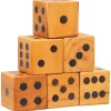 Jeux-vidaXL Ensemble de dés géants de jardin 6 pcs Bois de pin massif