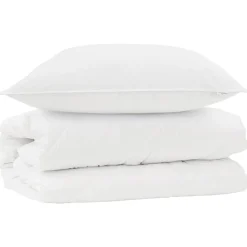 vidaXL Ensemble de Duvet avec oreiller 2 pcs Blanc Microfibre